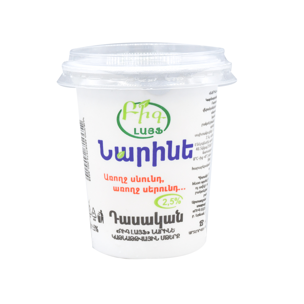 Fermented milk product "Big Life" Narine 2.5% 200g