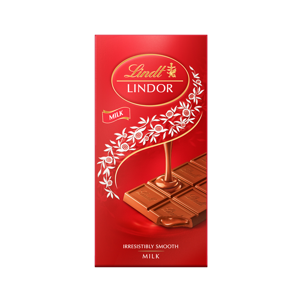 Chocolate bar "Lindt" Lindor, milk chocolate 100g