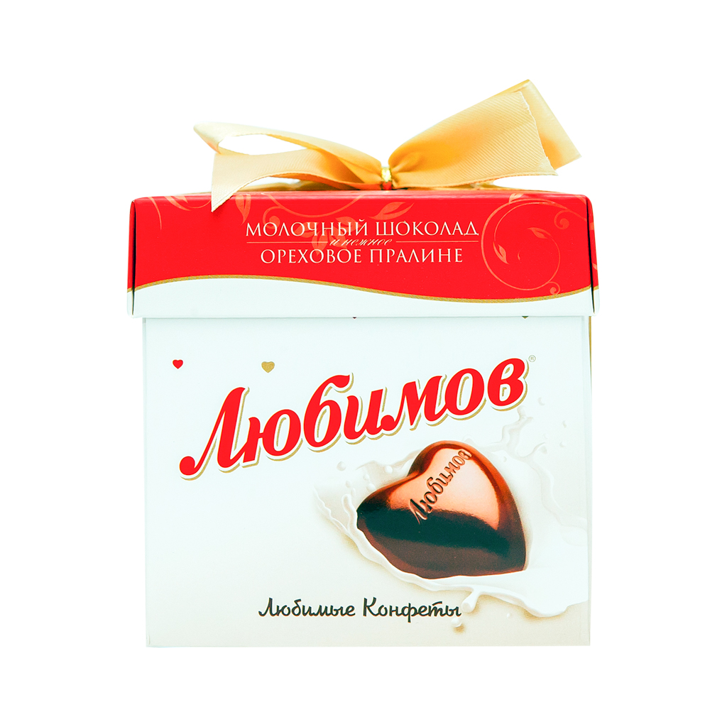 Chocolate box "Lyubimov" with nuts 208g