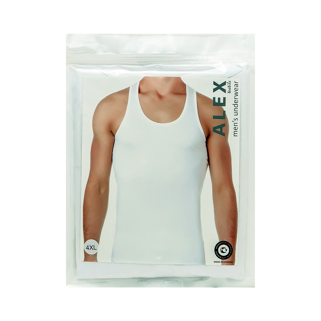 Men's shirt "Alex" white 4XL M1001