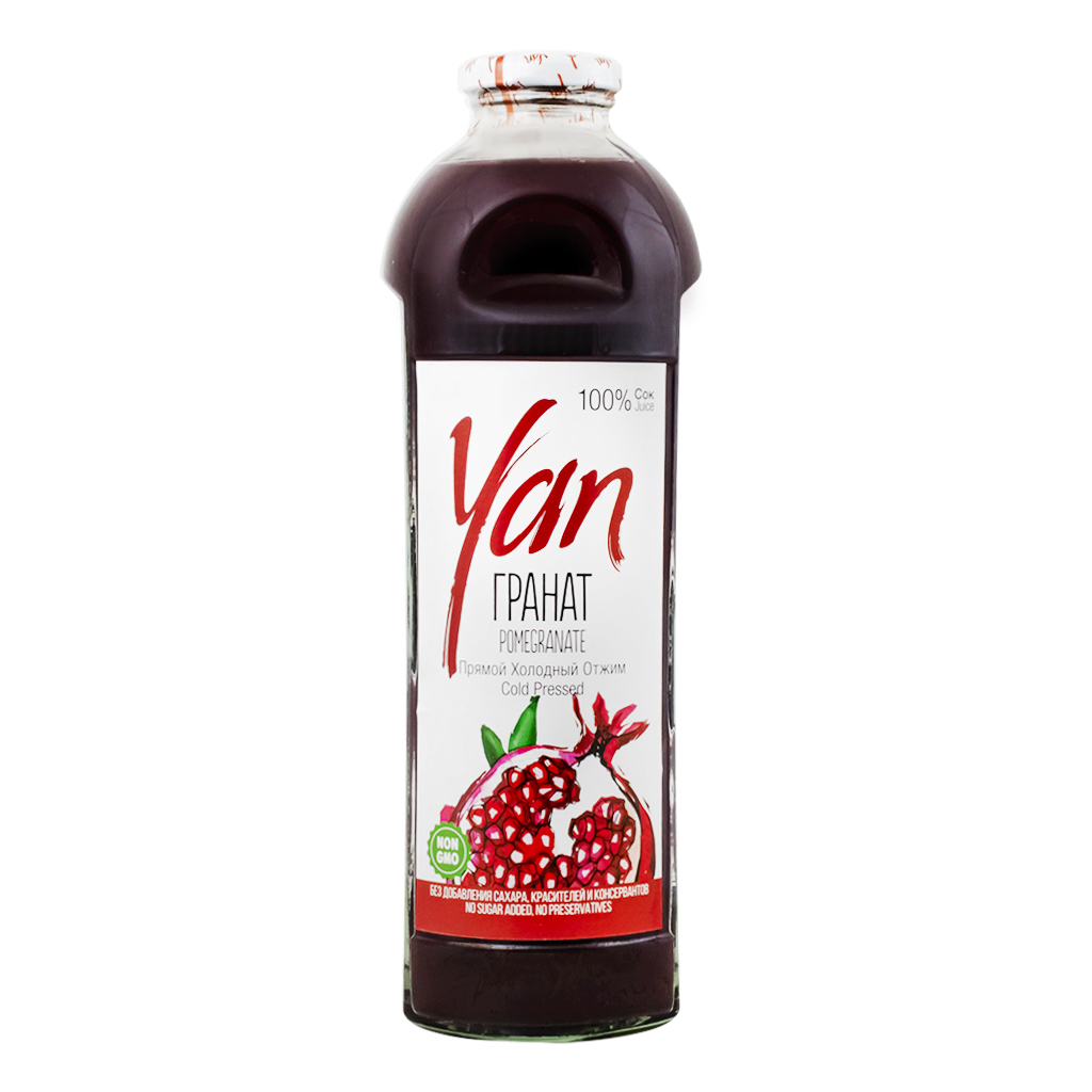 Juice "Yan" pomegranate g/b 0.93l