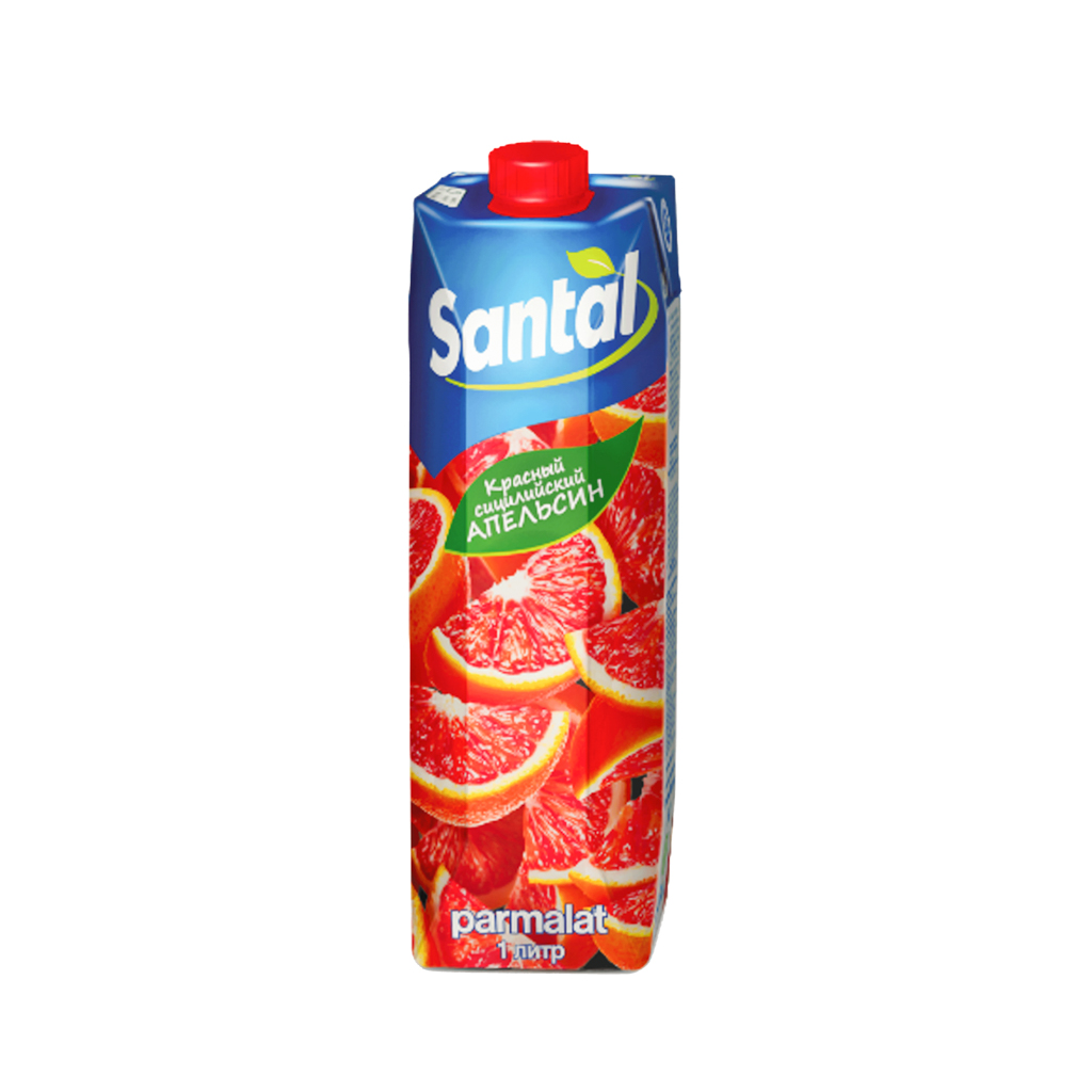 Juice drink "Santal" red orange 1l