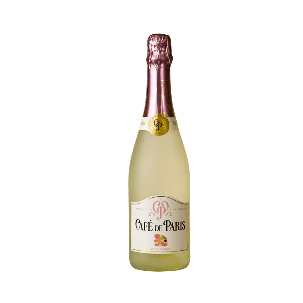 Sparkling wine "Café de Paris" lychee flavour, dry 0.75l