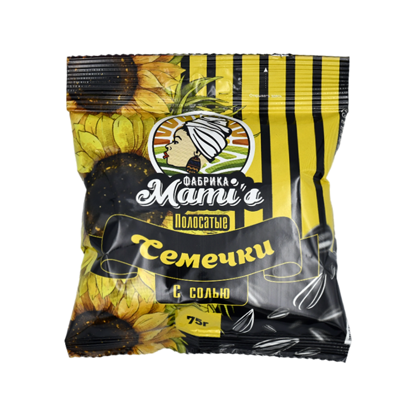 Արևածաղիկ աղի գծավոր Մամիս 75գ