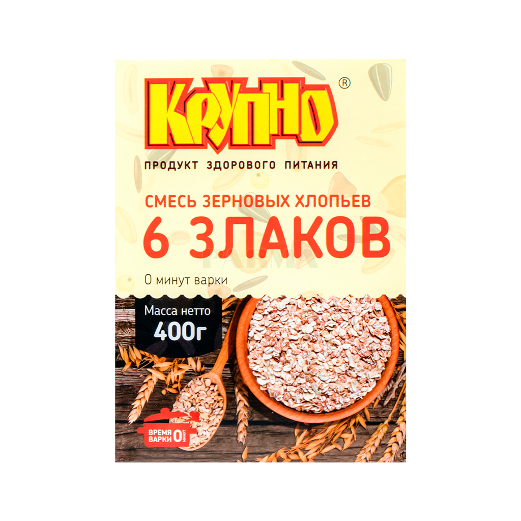 Flakes 6 grains "Crupno" 400g