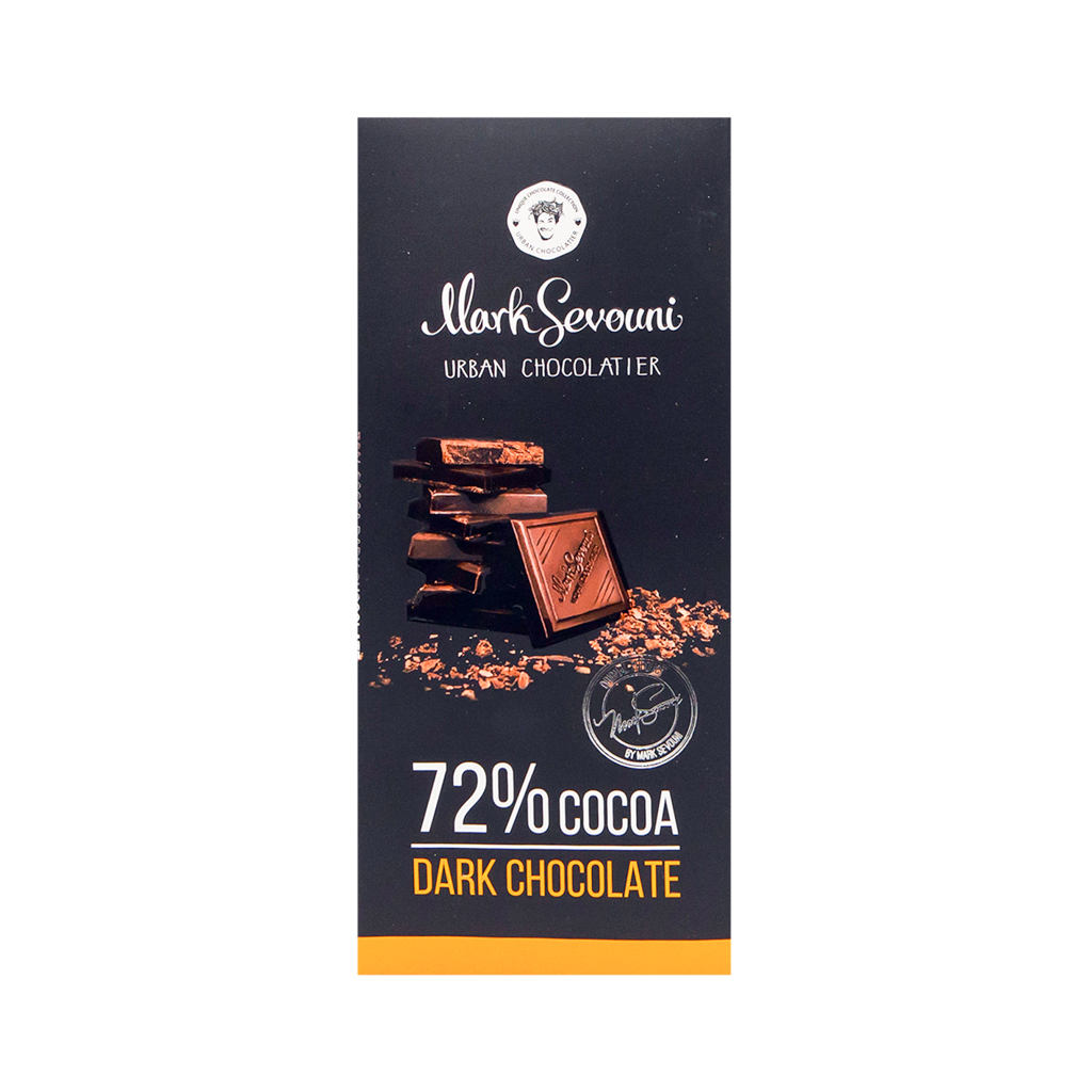 Chocolate bar "Mark Sevouni" dark chocolate 72% 90g