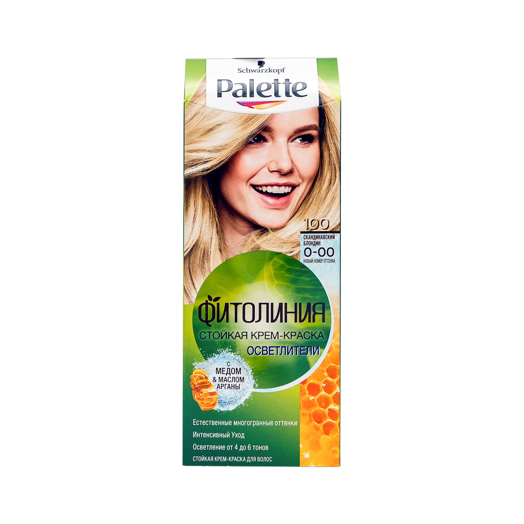 Hair dye "Palette" Phytoline 100 scandinavian blonde