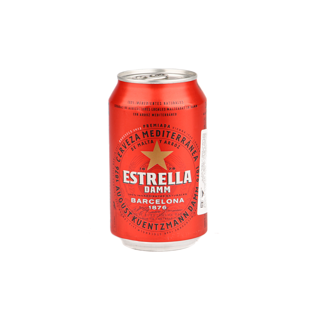 Beer "Estrella Damm" light (can) 0.33l