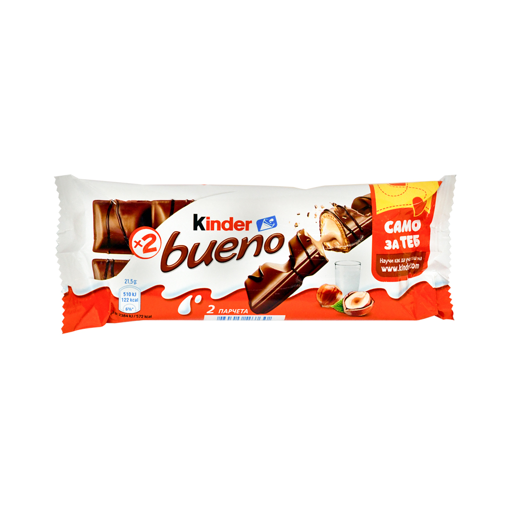 Wafer "Kinder" Bueno, milk chocolate 43g