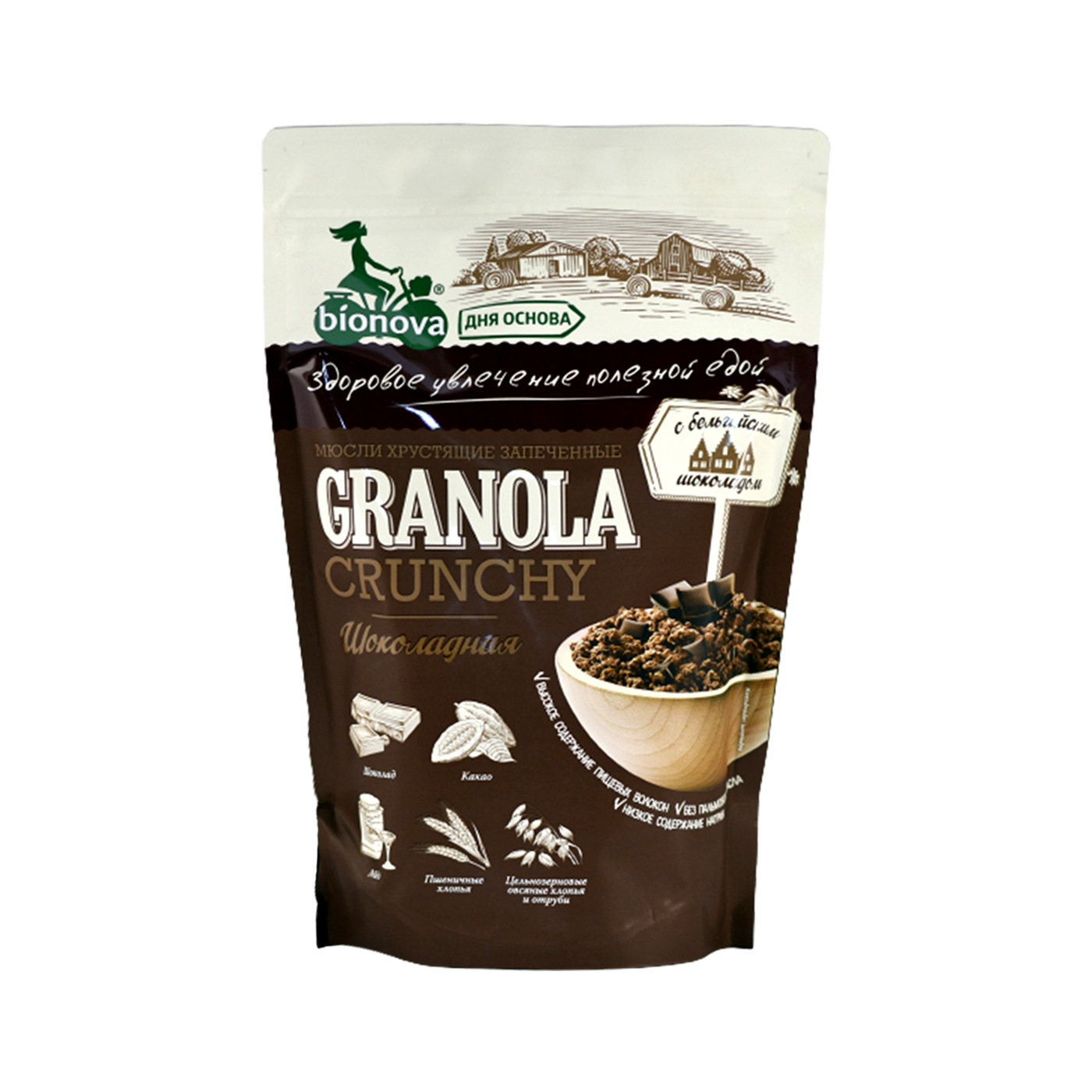 Մյուսլի Բիոնովա շոկոլադով և ընկույզով 400գ