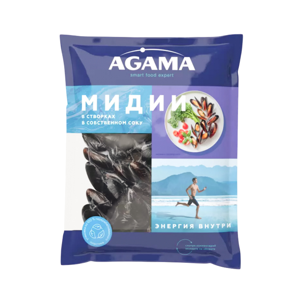 Mussels in own juice "Agama" 450g