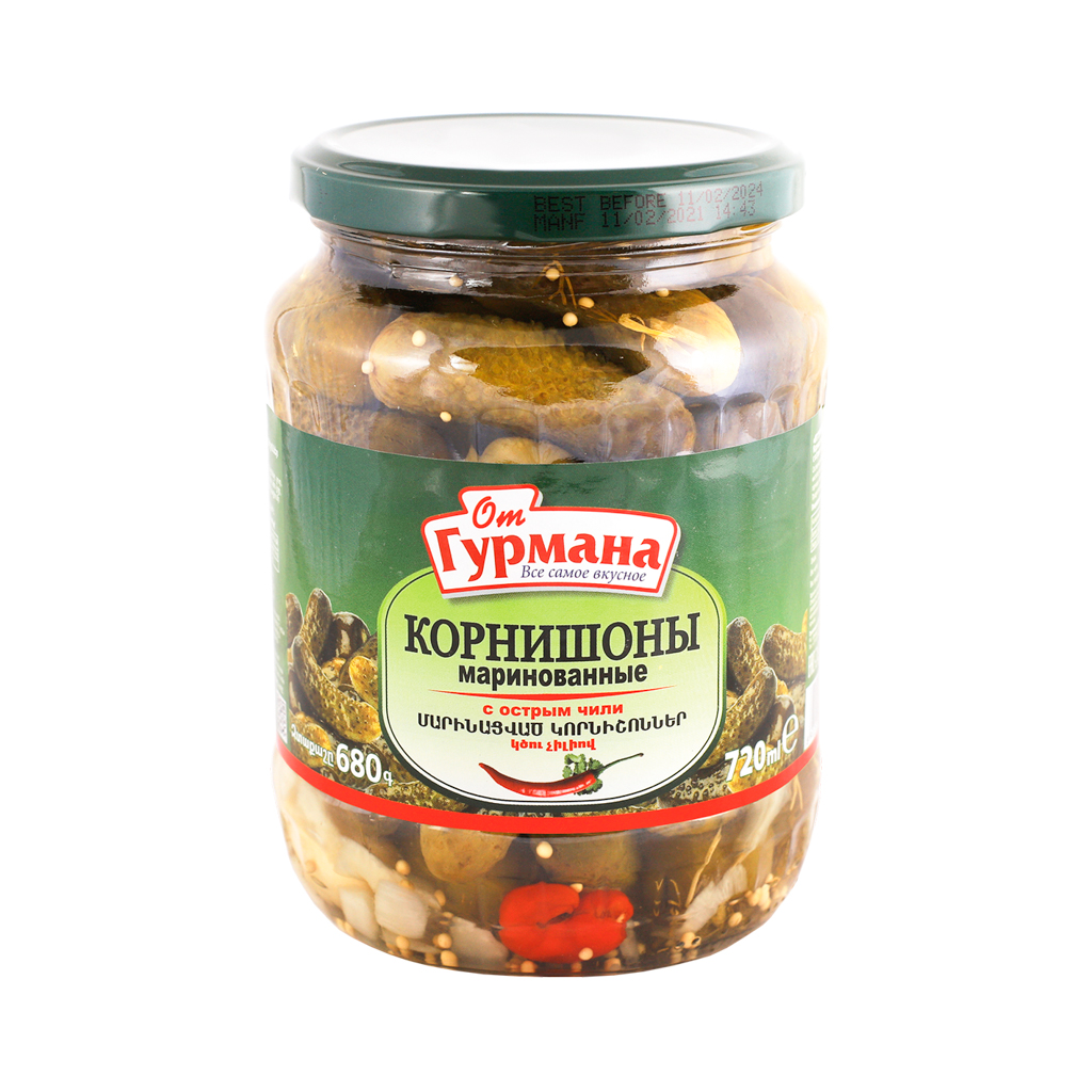 Մարինացված կորնիշոններ Օտ Գուրմանա 680գ
