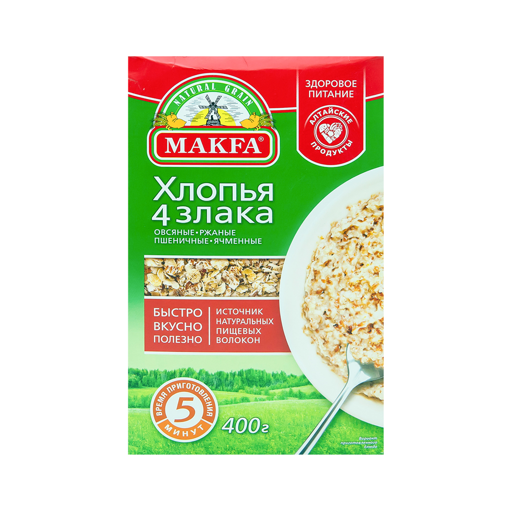 Փաթիլներ Մակֆա 4 հացահատիկ 400գ