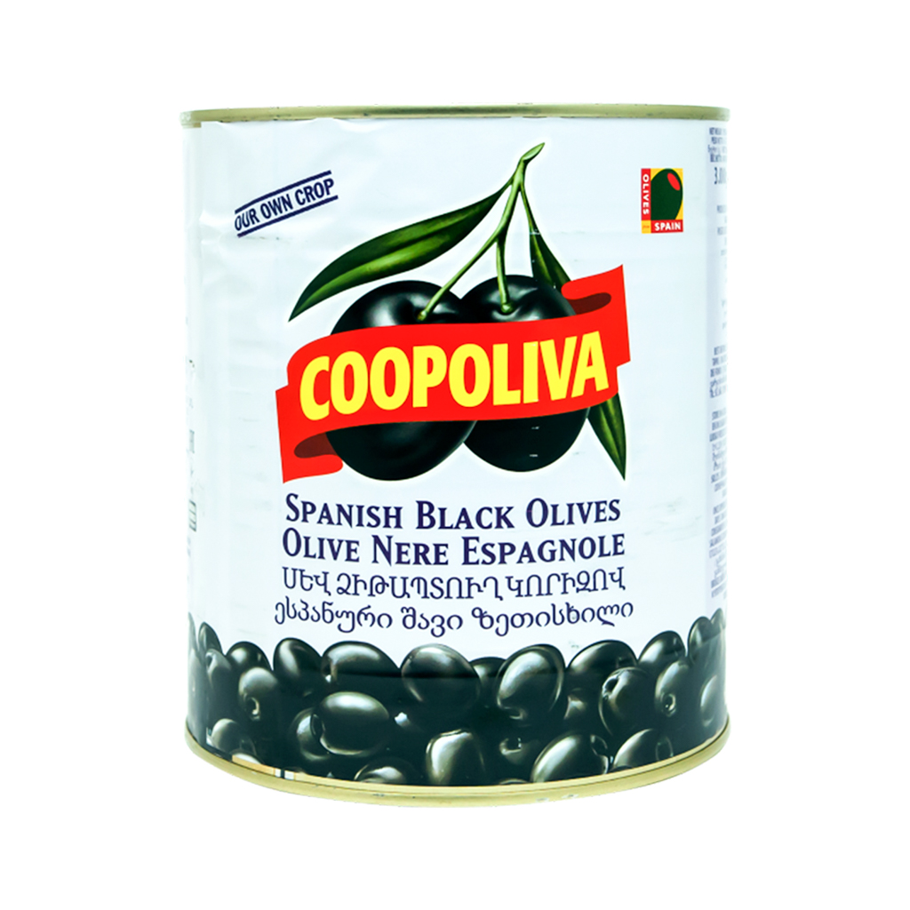 Black olives "Coopoliva" 3100ml