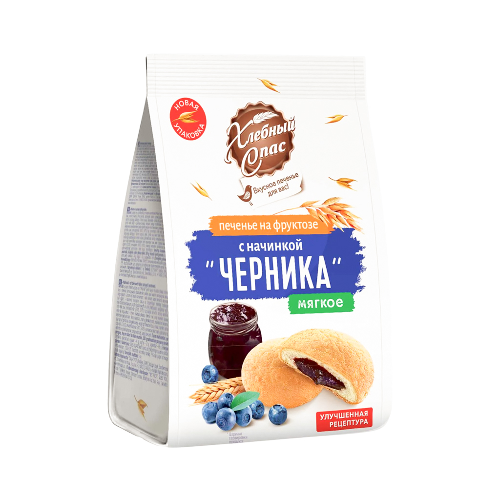 Biscuits "Khlebni Spas" with blueberry filling 200g