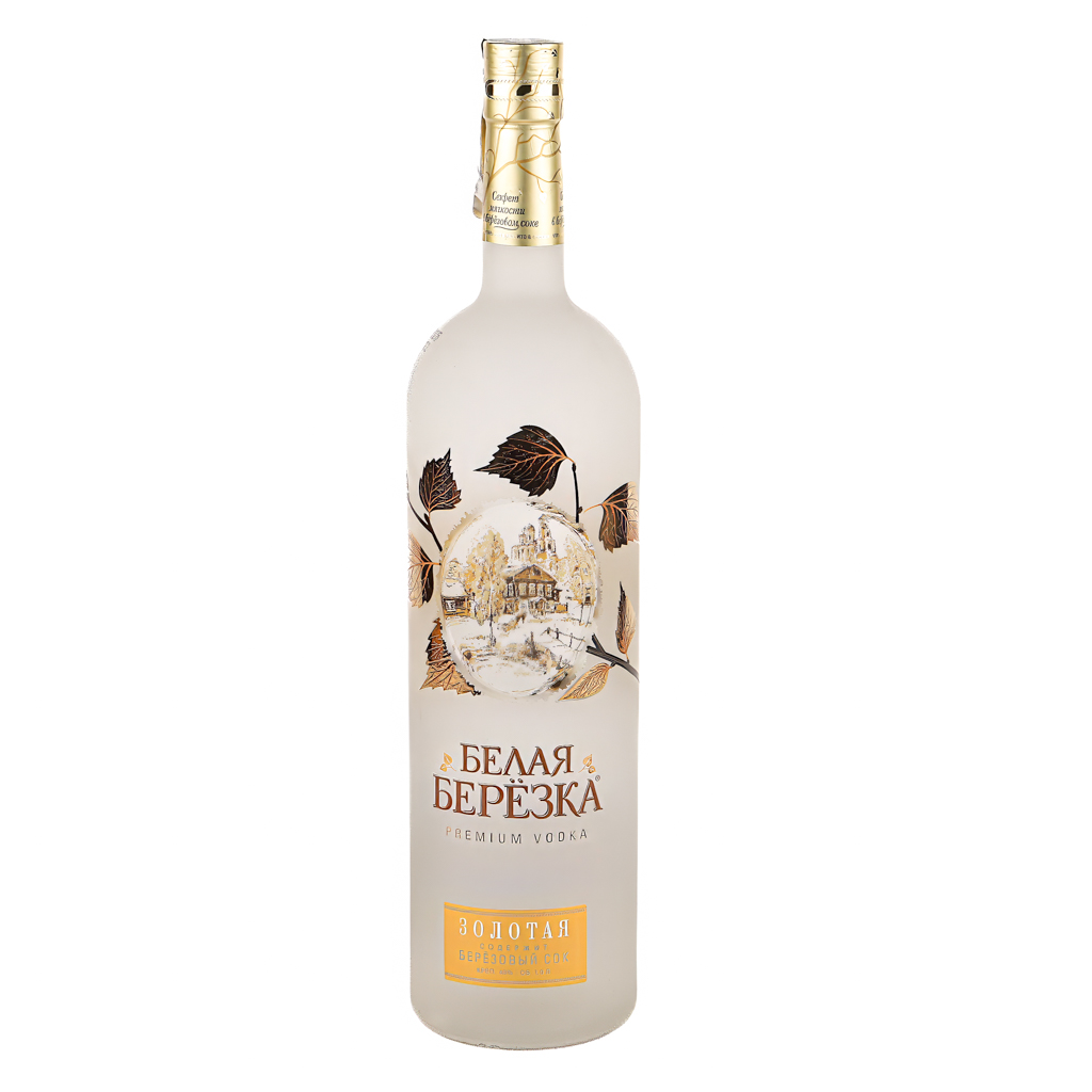 Vodka "Belaya Berezka" gold 1l