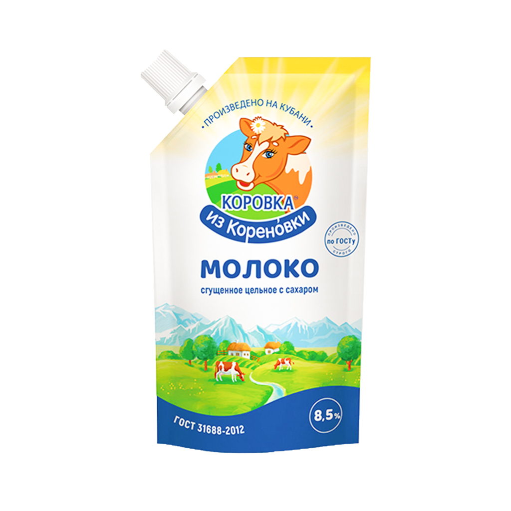 Condensed milk "Korovka iz Korenovki" 8.5% package 270g