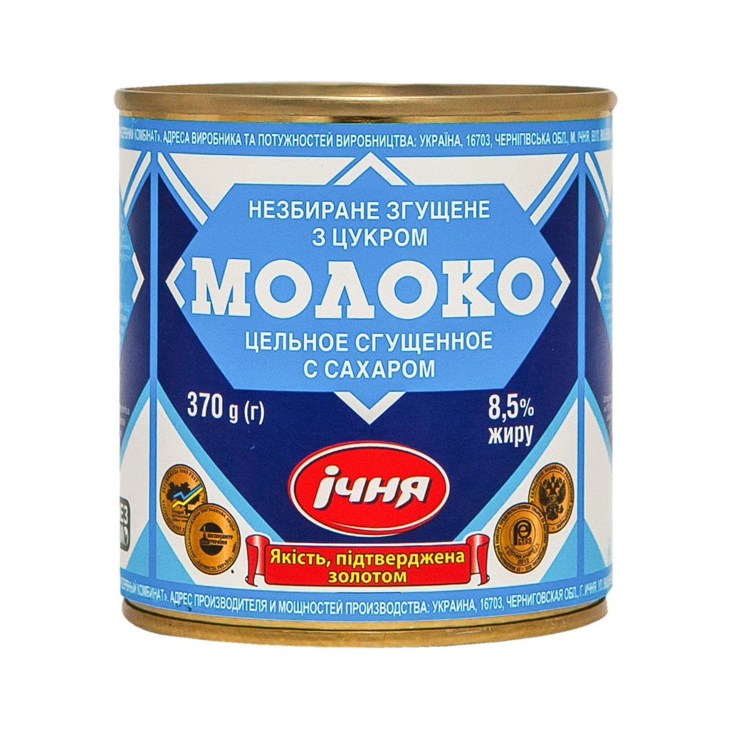 Condensed milk "Ichnya" 8.5% (can) 370g