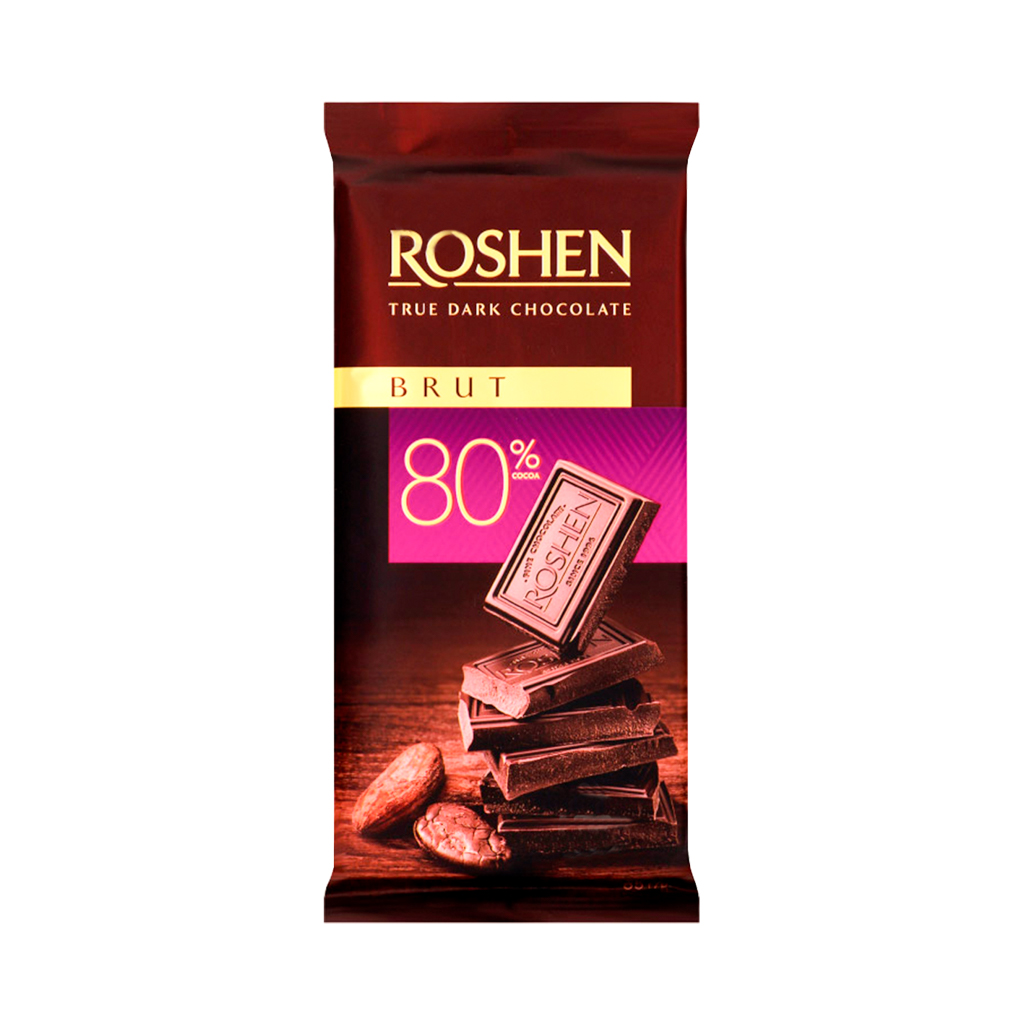 Chocolate bar "Roshen" brut 80% 85g