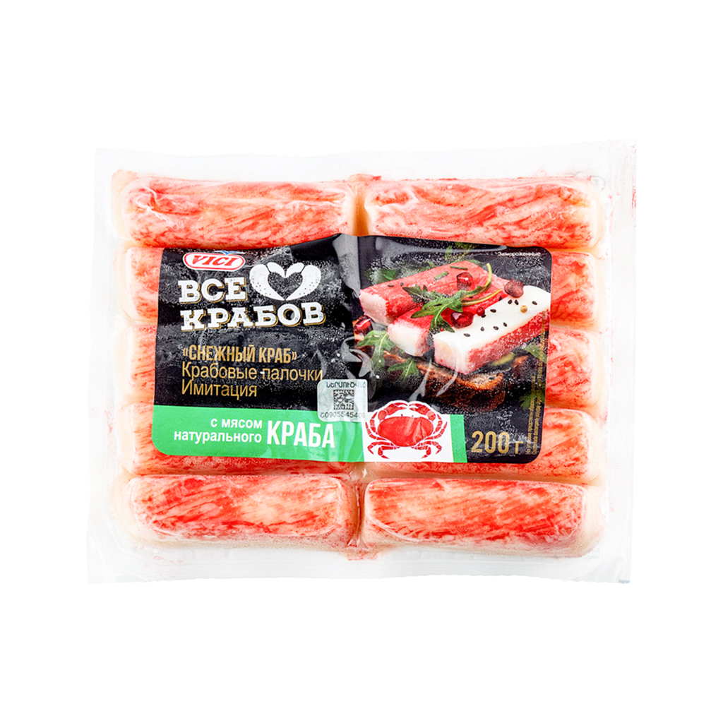 Crab sticks "Vici" from natural crab meat 200g