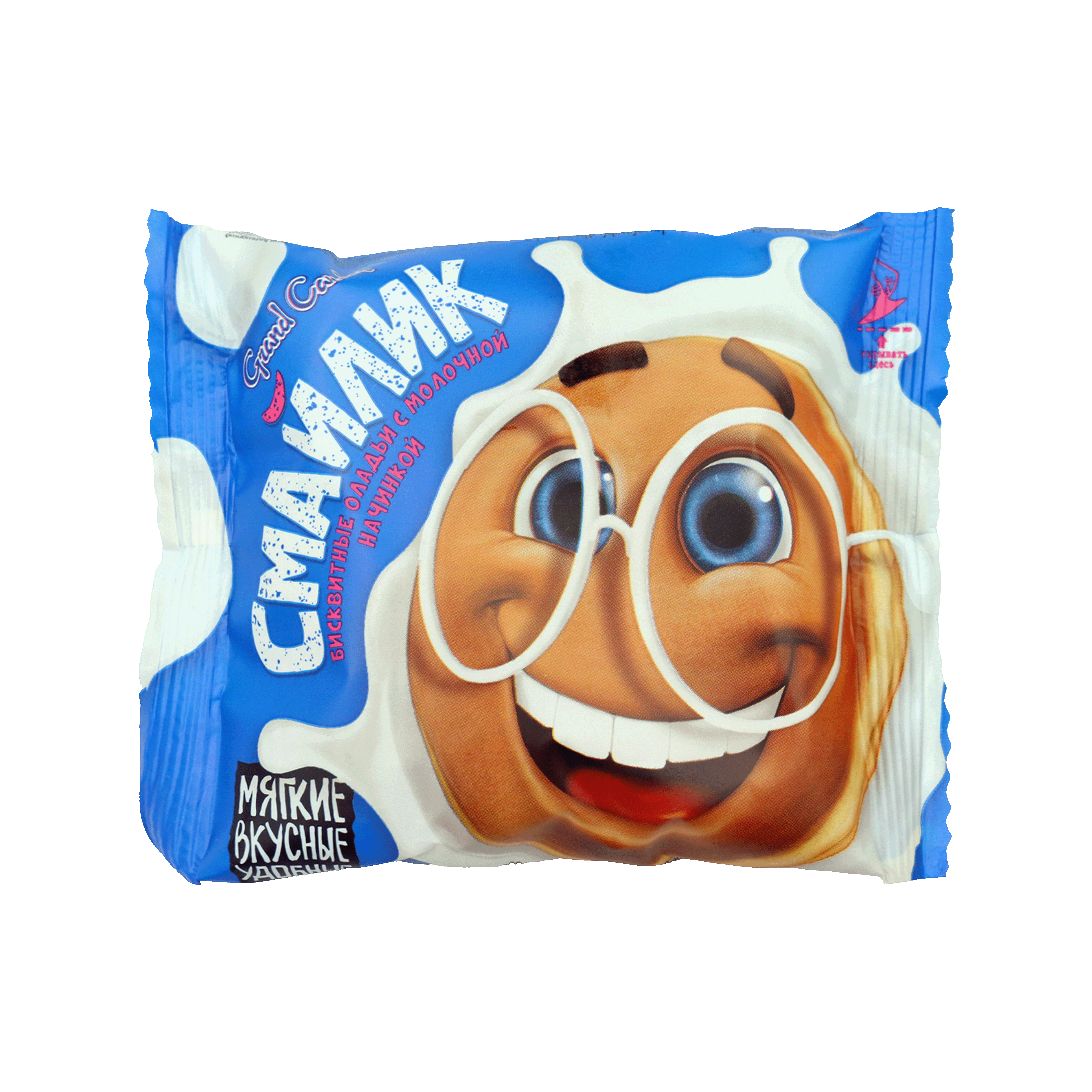 Փափկաբլիթներ Սմայլիկ Գրանդ Քենդի կաթնային 1հատ 40գ