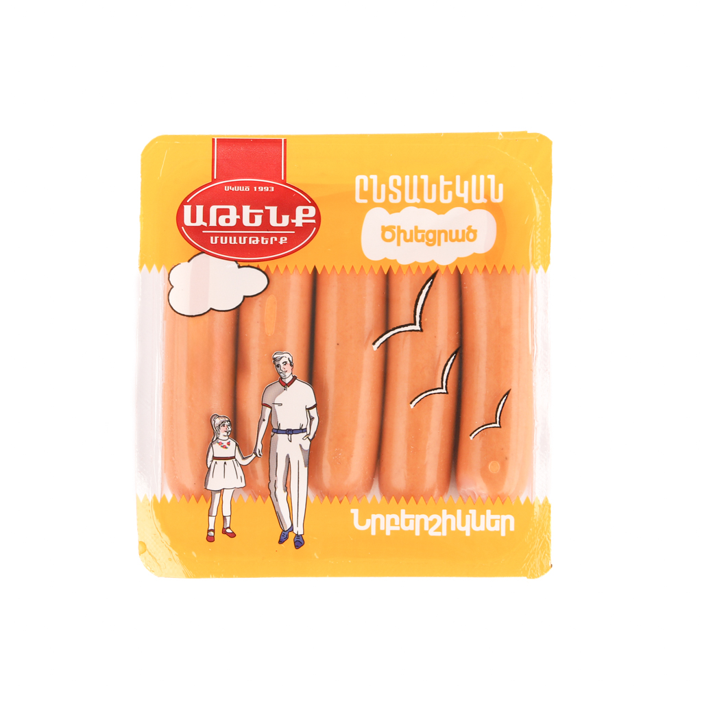 Smoked sausages, family "Atenk" 400g