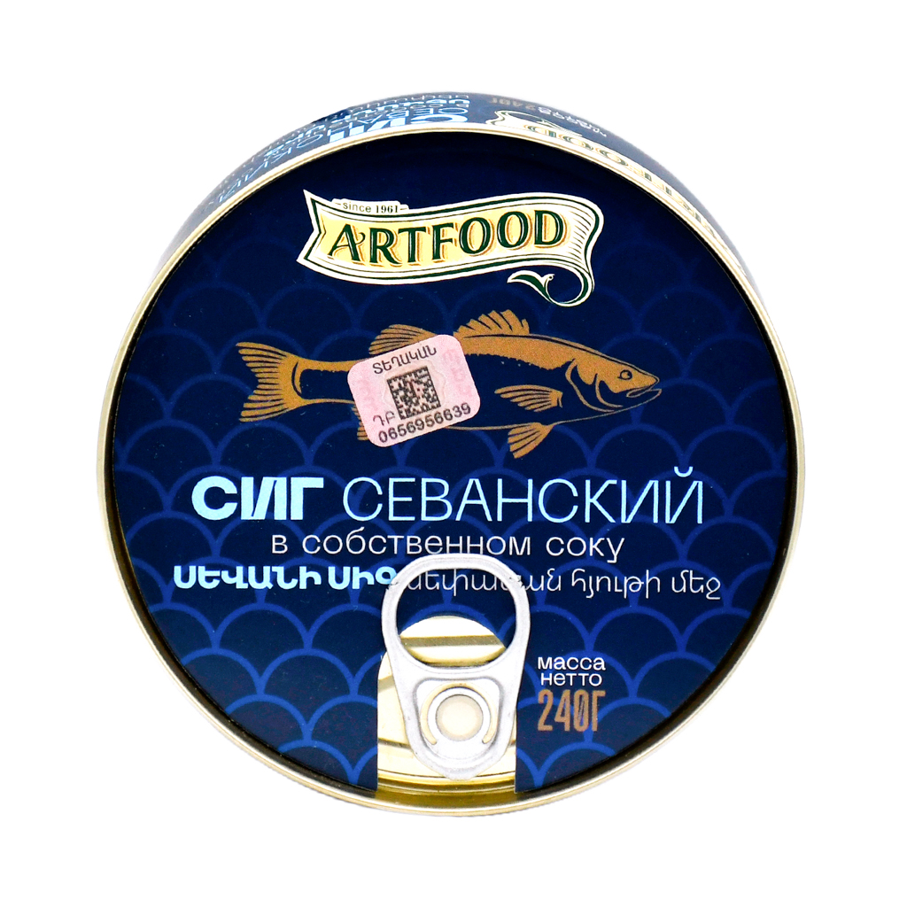 Sevan whitefish "Artfood" in own juice, with opener 240g