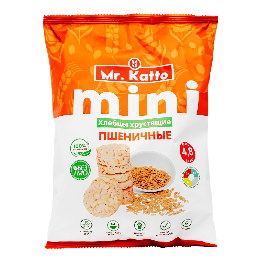 Խրթխրթան հացիկներ Մր Կատտո ցորենի 70գ