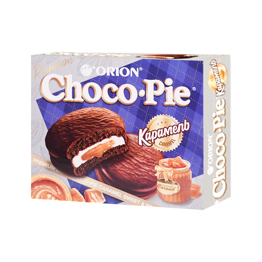 Cookies "Choco Pie" dark chocolate and caramel 12pcs 360g