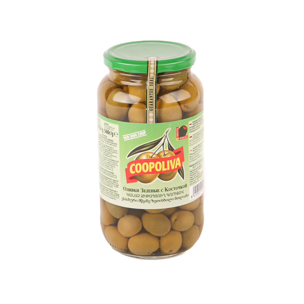 Green olives "Coopoliva" g/b 450g