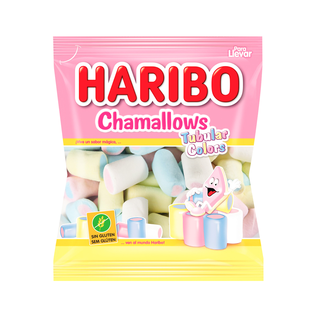 Marshmallow "Haribo" Chamallows, colors tubular 90g