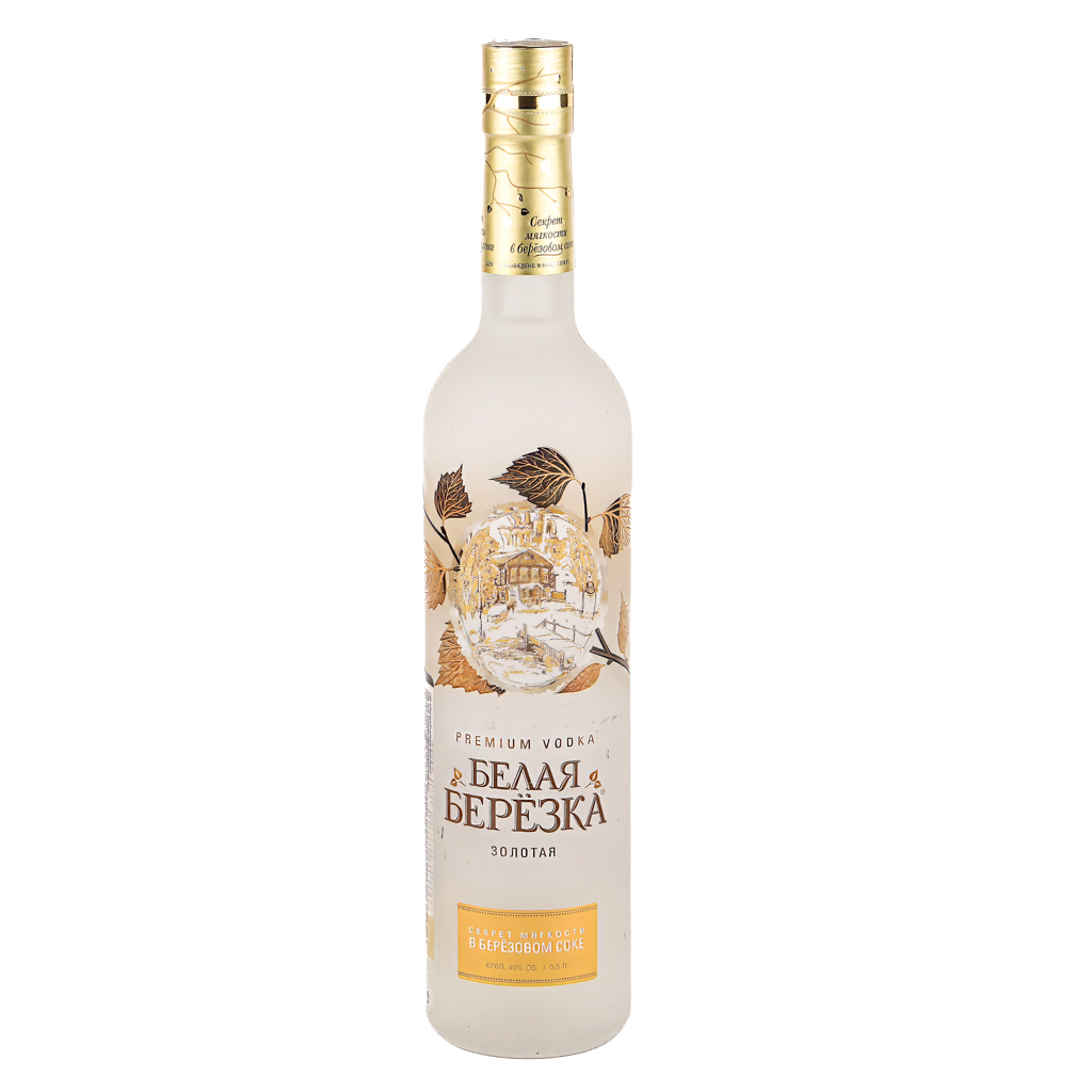 Vodka "Belaya Berezka" gold 0.5l