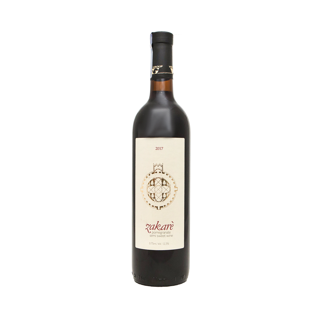 Wine "Zakare" pomegranate semi sweet 0.75l
