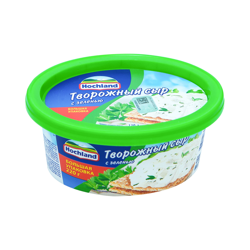 Curd cheese "Hochland" greens 140g