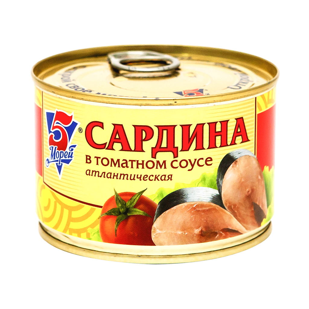 Sardine "5 Morey" in tomato sauce, with opener 250g