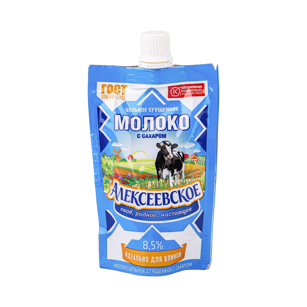 Condensed milk "Alekseevskօe" 8.5% package 270g