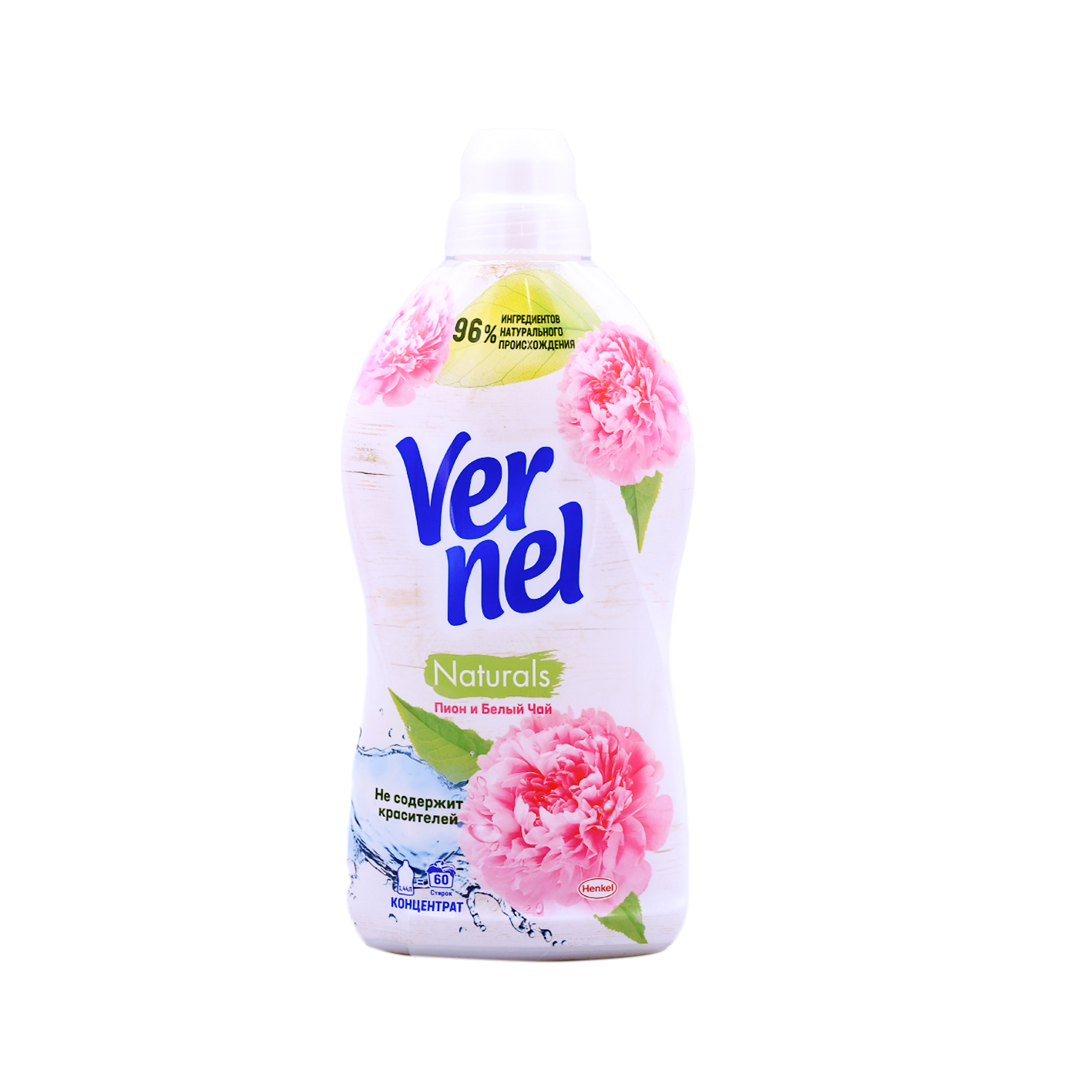 Fabric softener "Vernel" peony and white tea 1440ml