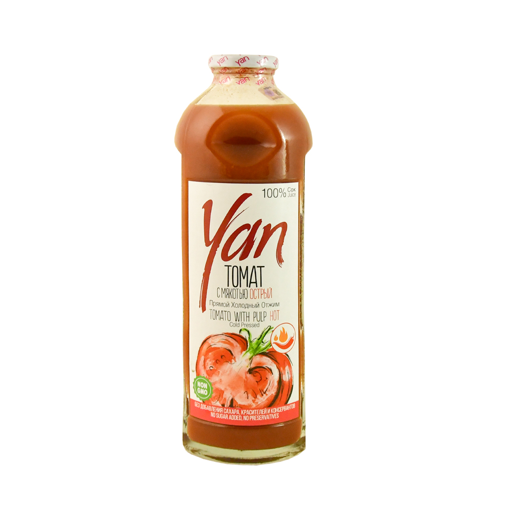 Juice "Yan" tomato with pulp, hot 0.93l