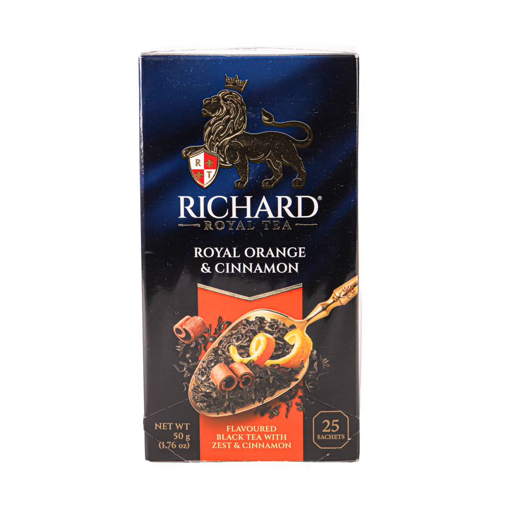 Black tea "Richard" Royal orange and cinnamon 25x2g