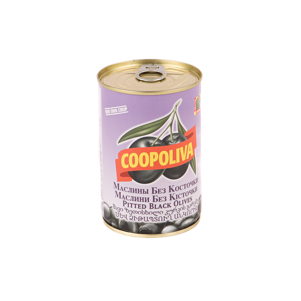 Black olives "Coopoliva" pitted 300g