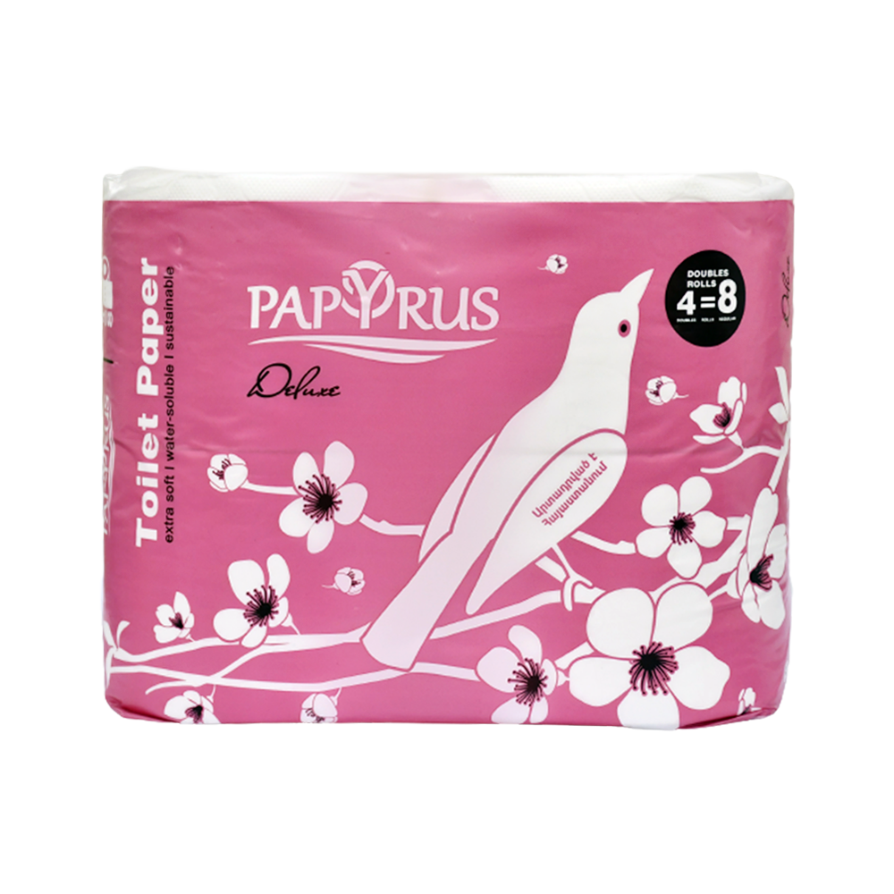 Զուգարանի թուղթ Պապիրուս Դելուքս 3շ 4հ