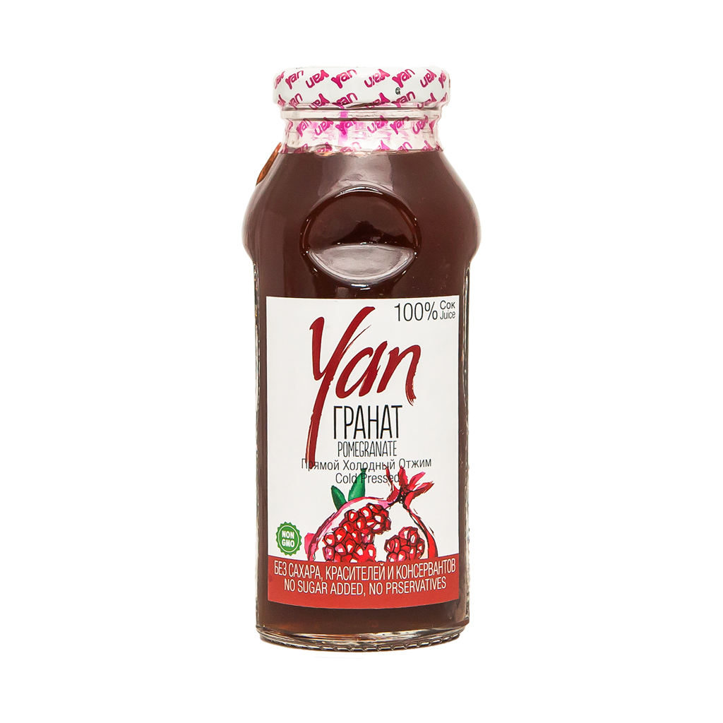 Juice "Yan" pomegranate g/b 0.25l