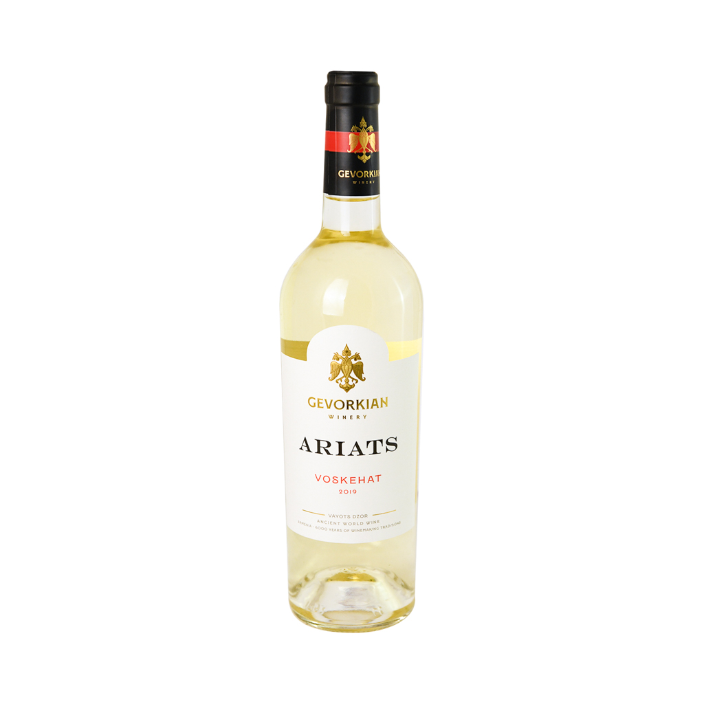 Wine "Ariats" Voskehat, white dry 0.75l