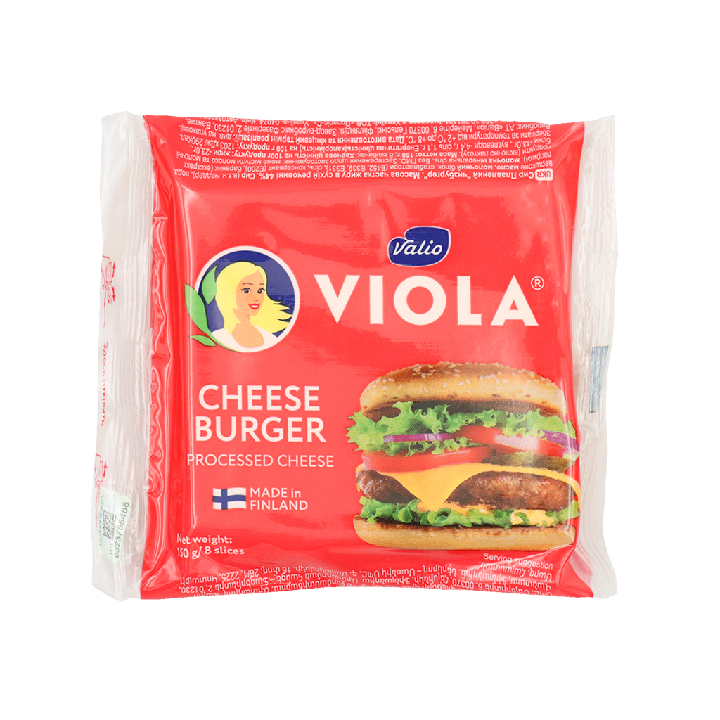 Processed cheese "Valio" cheese burger 8pcs 150g