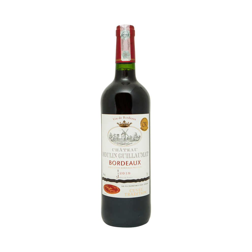 Wine "Chateau" Moulin Guillaumat, red dry 0.75l