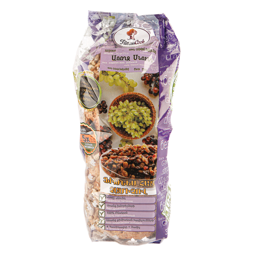 Fitness bread "Fitness Cook" raisins 400±20g