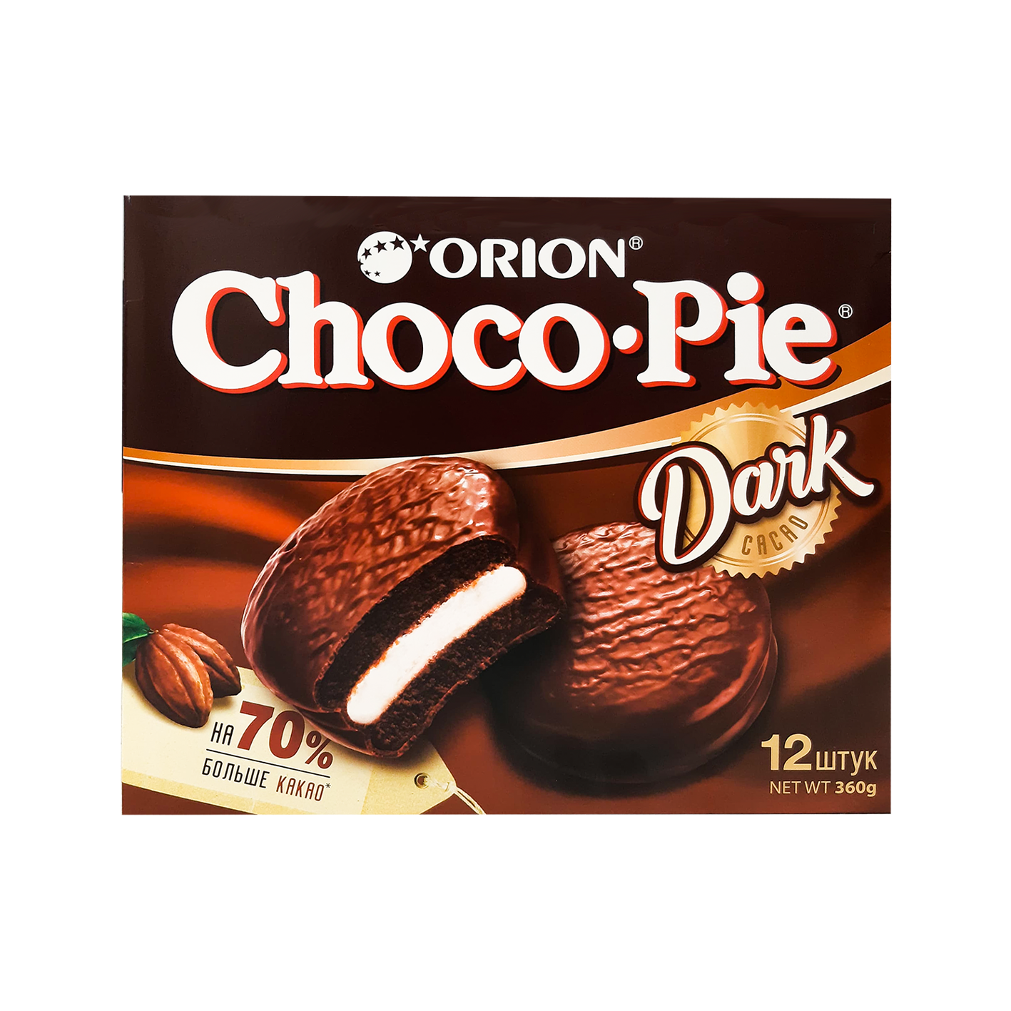 Թխվածքաբլիթ մուգ  Չոկո-պայ 12հ