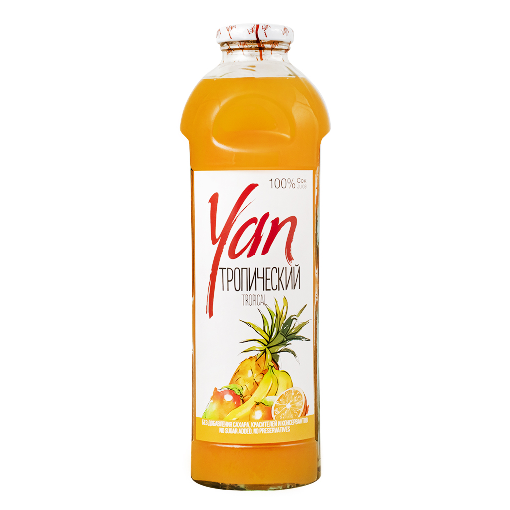 Juice "Yan" tropical g/b 0.93l