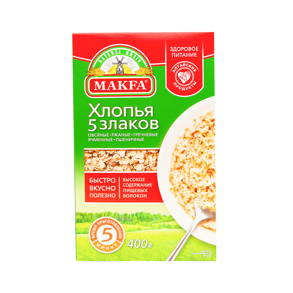 Փաթիլներ Մակֆա 5 հացահատիկ 400գ