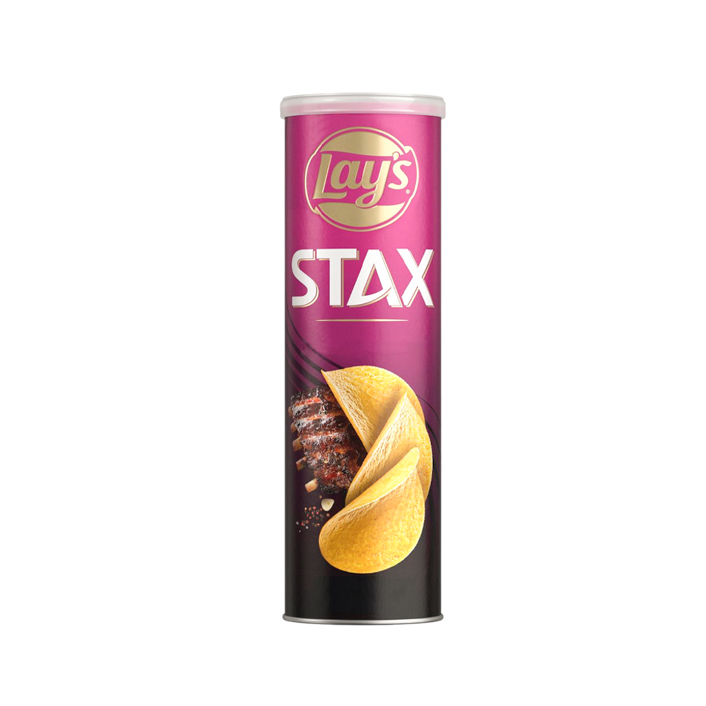 Chips "Lays" Stax, barbecue ribs 140g
